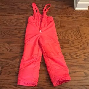 Girls snow bibs